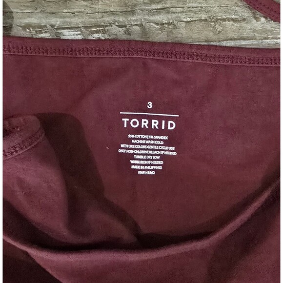 Torrid Camisole K Zinfandel Scoop Neck Foxy Cami Tank Top 3X (22-24) Classic NWT - Picture 4 of 5